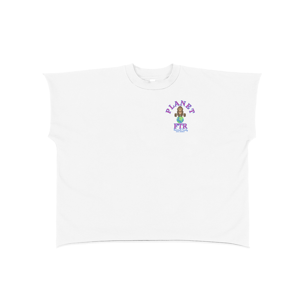Raw Edge Boxy Non-Shrink T-Shirt