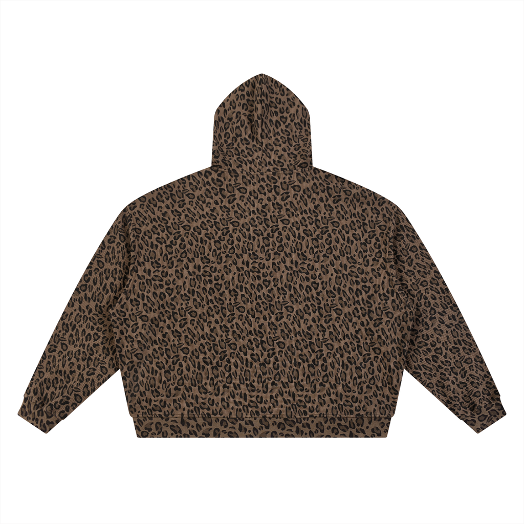 FTR Lightweight Leopard Print Full Zip Hoodie