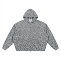 FTR Lightweight Leopard Print Full Zip Hoodie