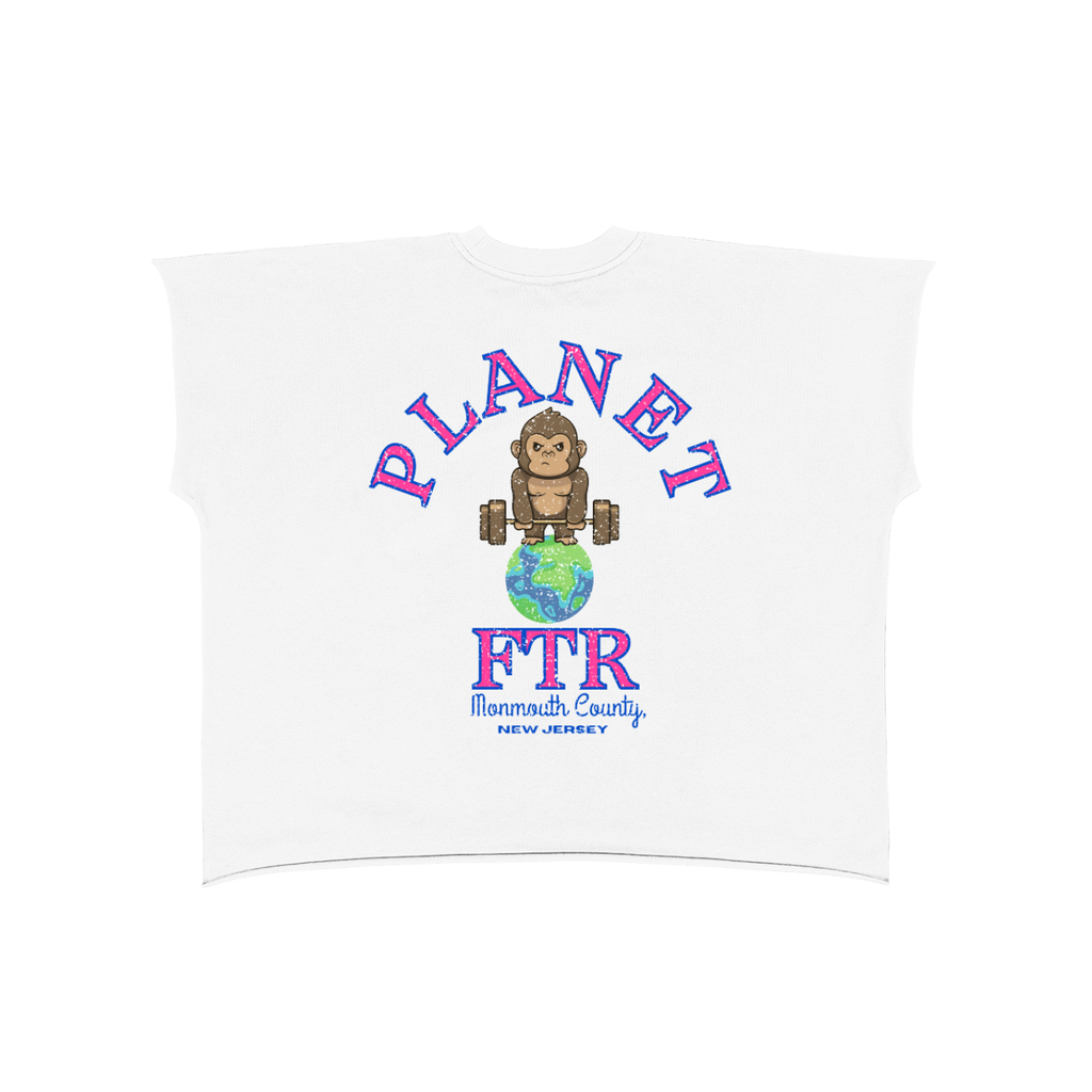 Raw Edge Boxy Non-Shrink T-Shirt
