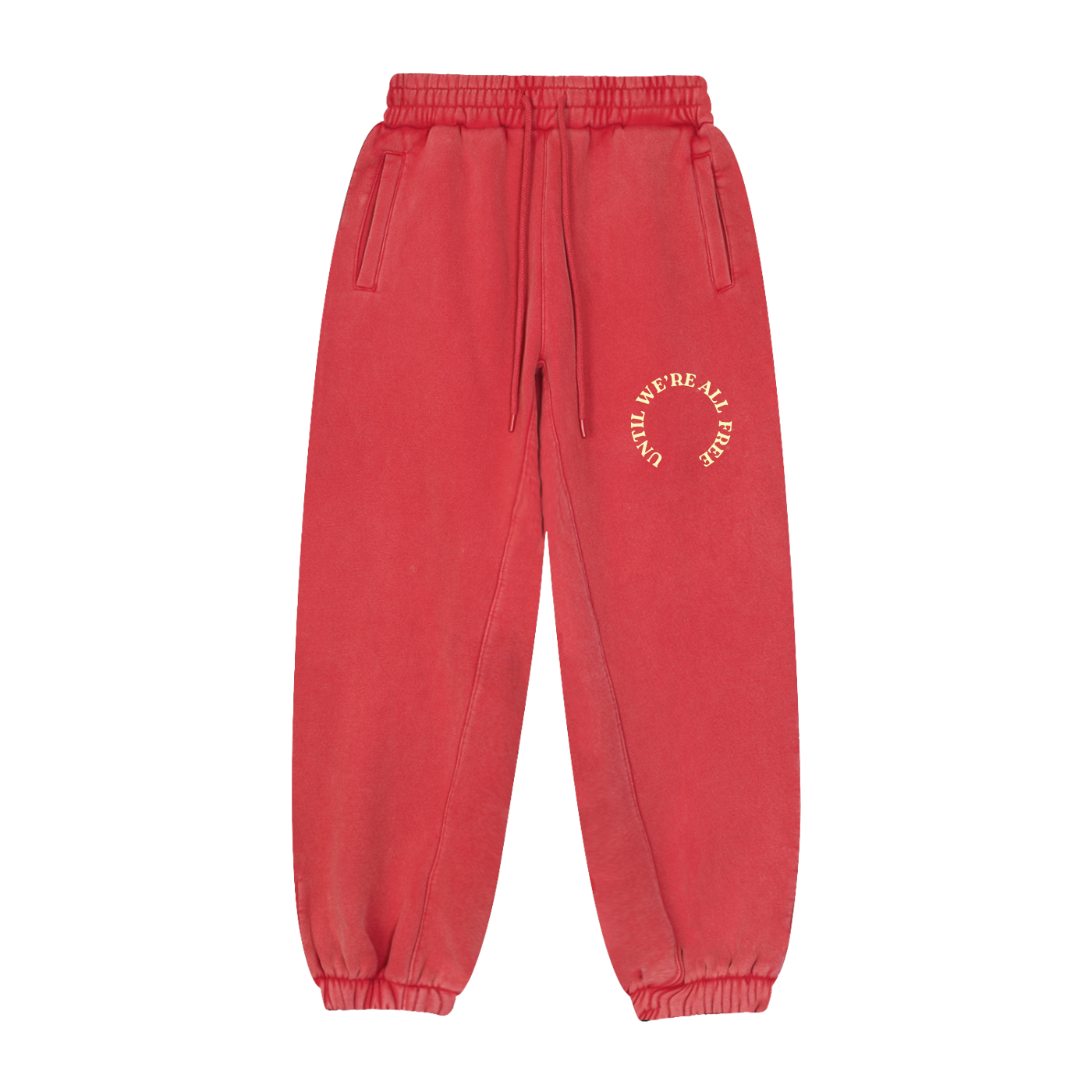Red Washed FTR Joggers